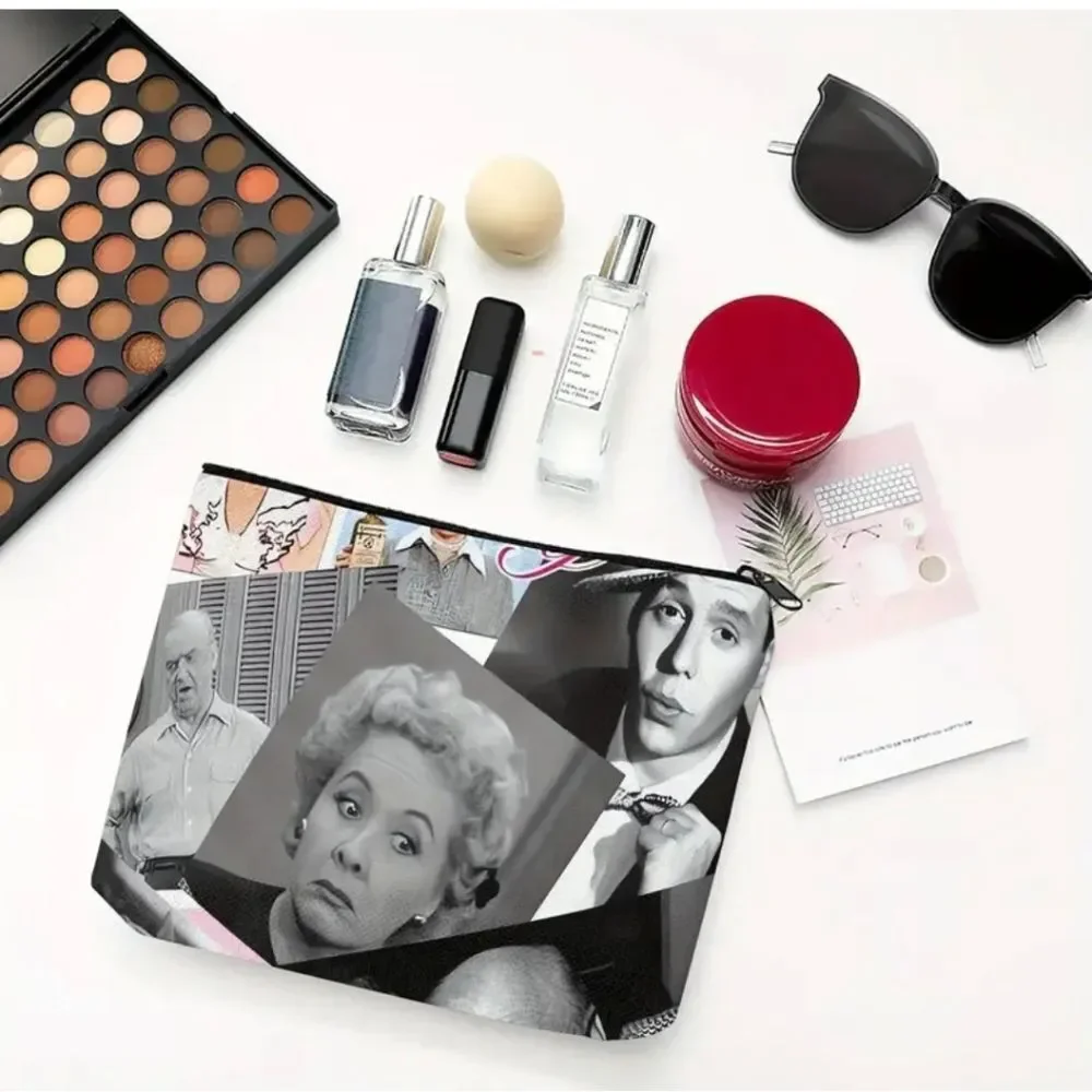 I Love Lucy Canvas Zippered Makeup Cosmetic Pouch